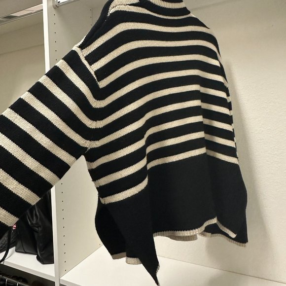 Toteme Black & White Signature Sweater (Black Stripes) - Picture 5 of 6